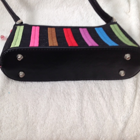 Colorful Striped Mini Purse - Picture 3 of 4